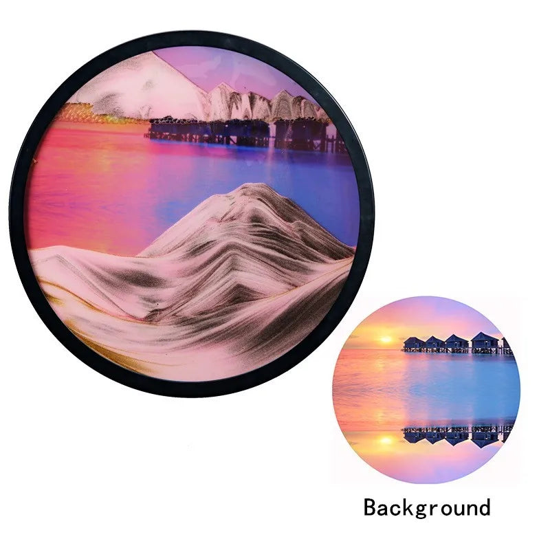 The Celestial Horizon – Dual-Orbit Wall-Mounted Sandscapes