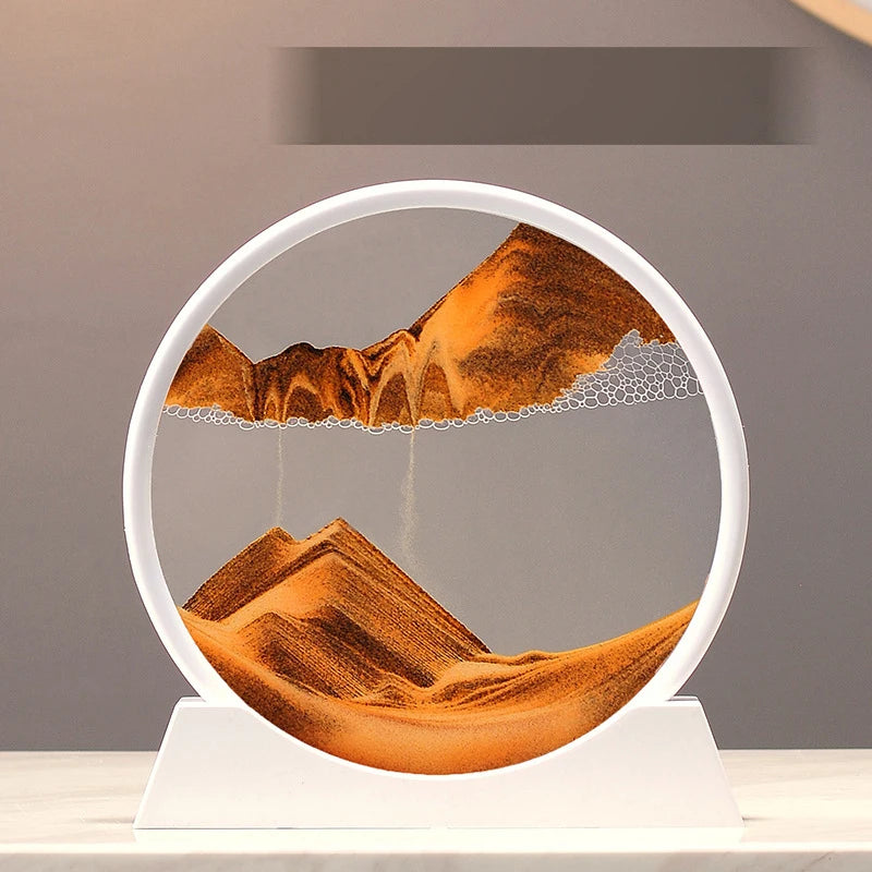 The Arctic Minimalist – Pure White Kinetic Art Frame
