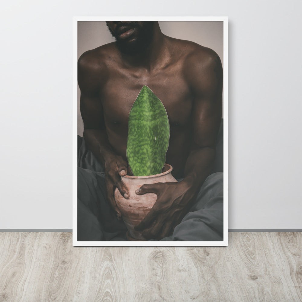 A Whale Fin's Cradle Framed poster
