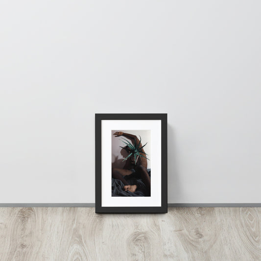 The Plant Daddy and His Aloes Matte Paper Framed Poster With Mat