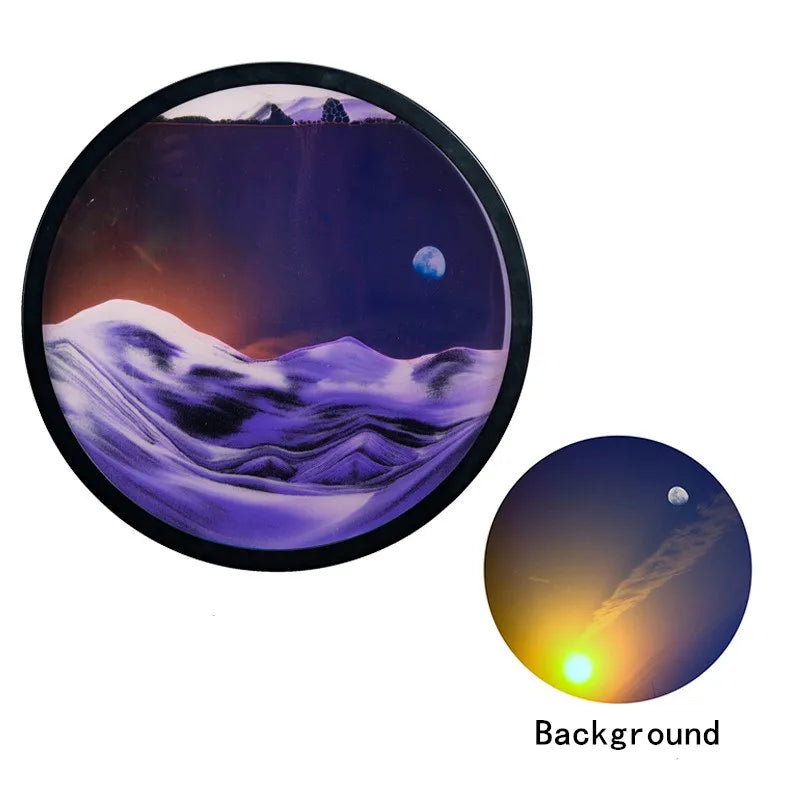 The Celestial Horizon – Dual-Orbit Wall-Mounted Sandscapes