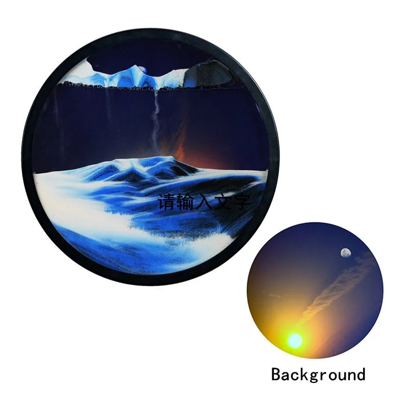 The Celestial Horizon – Dual-Orbit Wall-Mounted Sandscapes