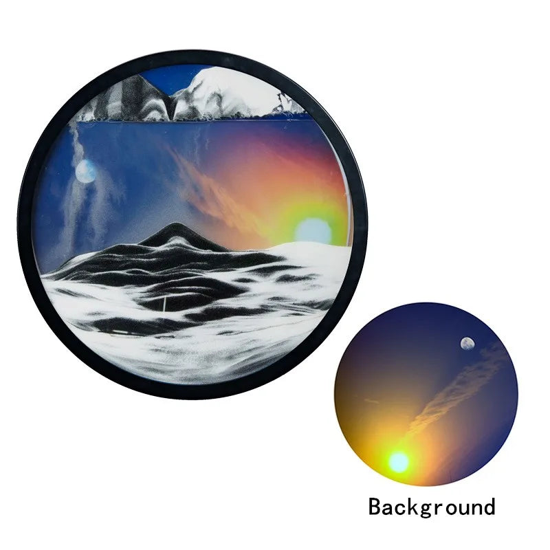 The Celestial Horizon – Dual-Orbit Wall-Mounted Sandscapes