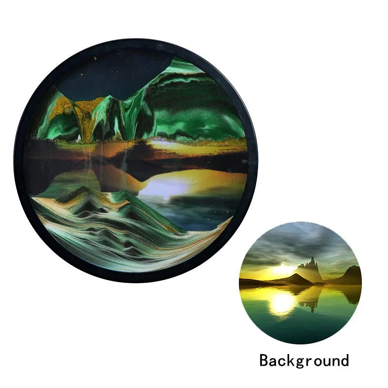 The Celestial Horizon – Dual-Orbit Wall-Mounted Sandscapes