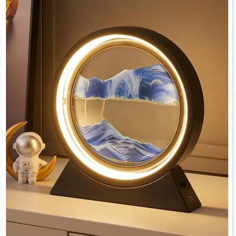 The Eclipse Lumina – Integrated Kinetic Sand Art & Mood Lamp