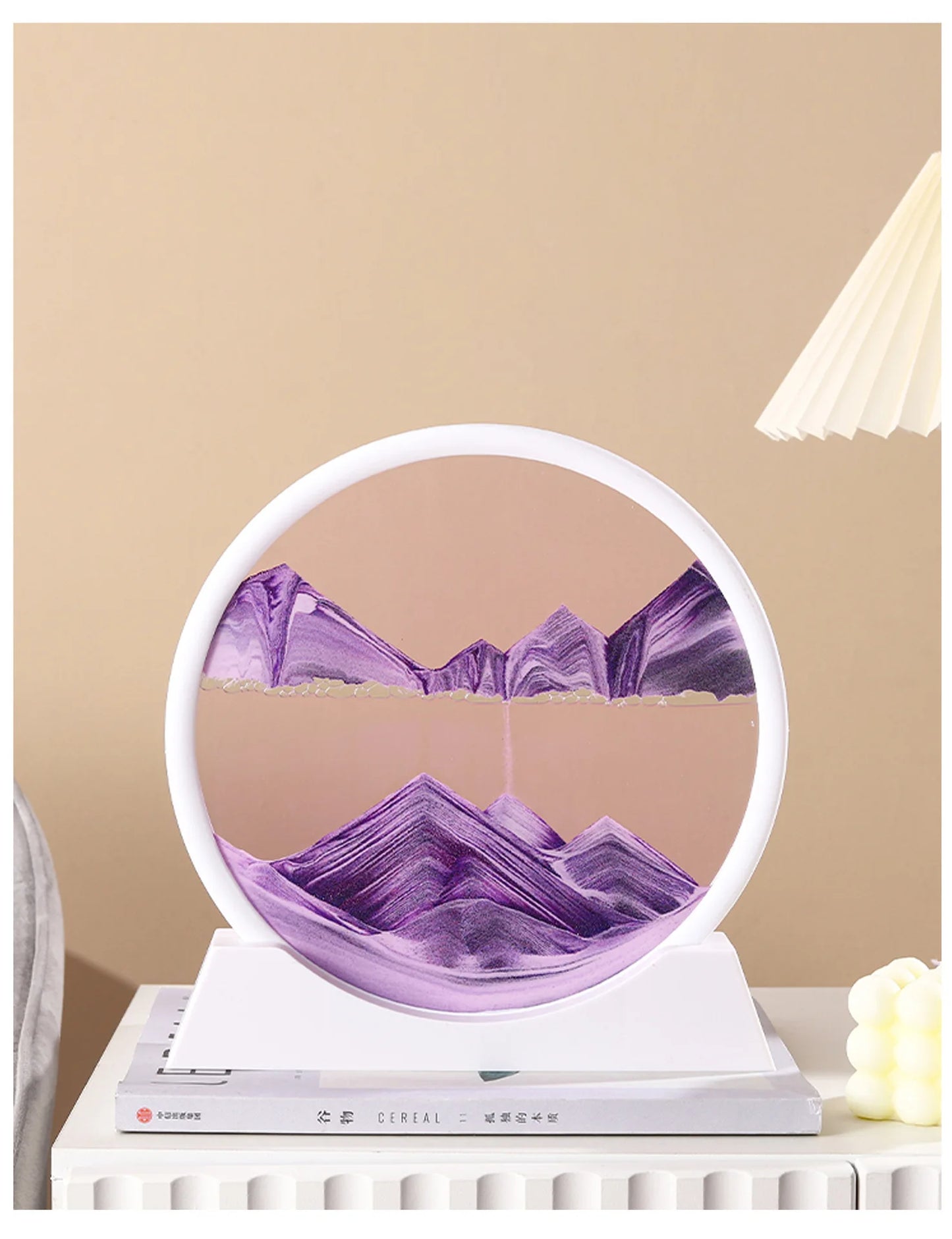 The Arctic Minimalist – Pure White Kinetic Art Frame