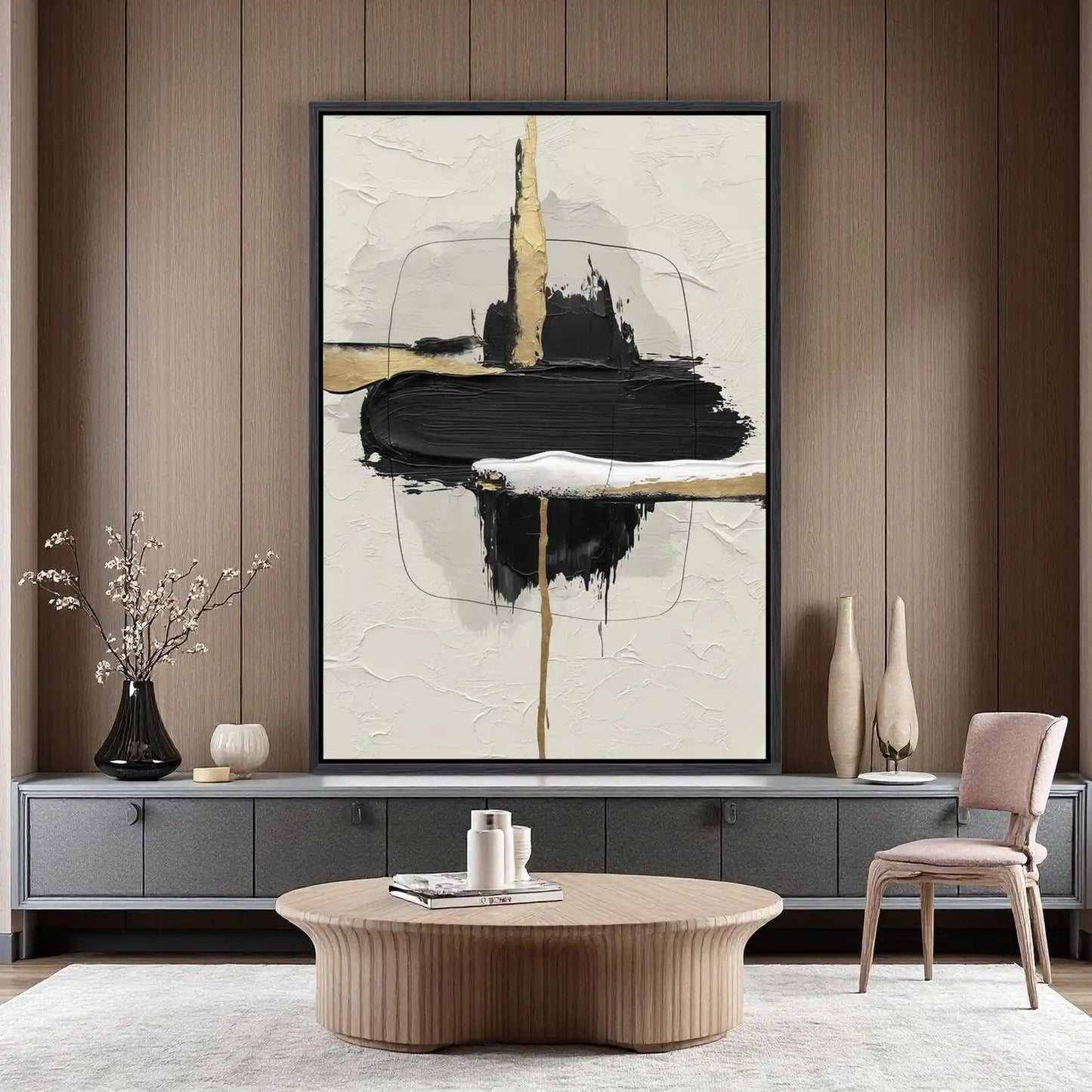 Ashes Into Color Series - Abstract Oil Painting on Canvas