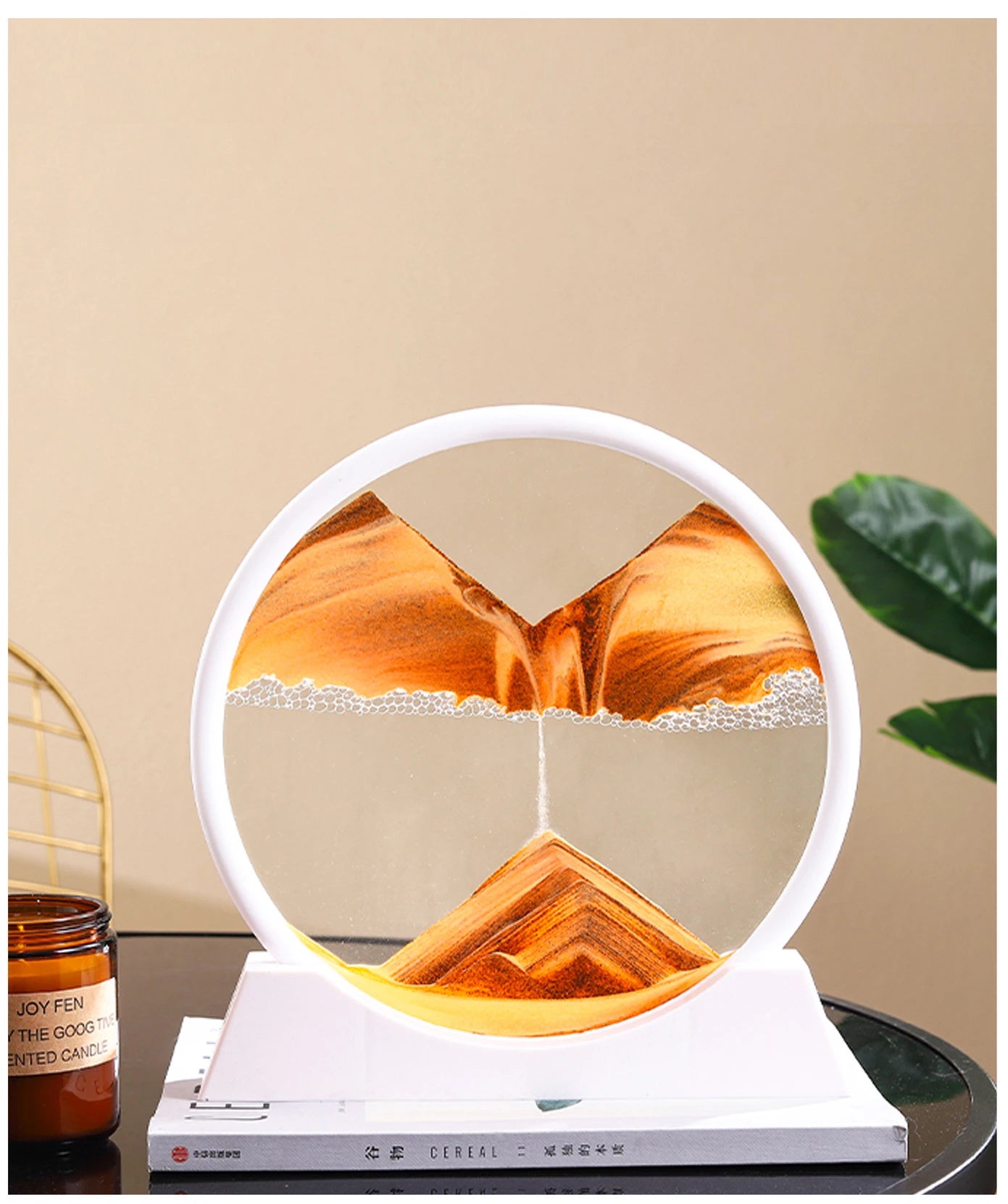 The Arctic Minimalist – Pure White Kinetic Art Frame