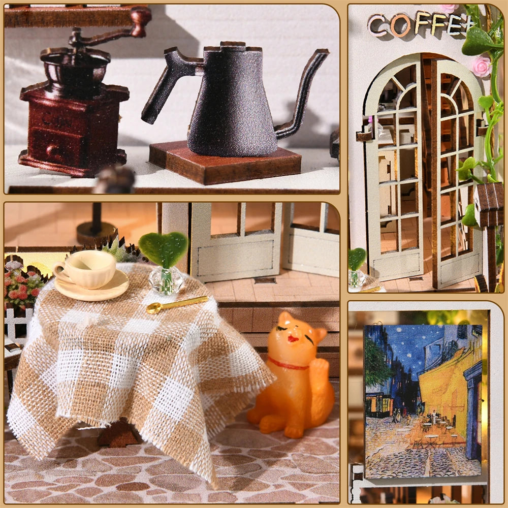 The Glasshouse Café – 3D Architectural DIY Miniature Kit