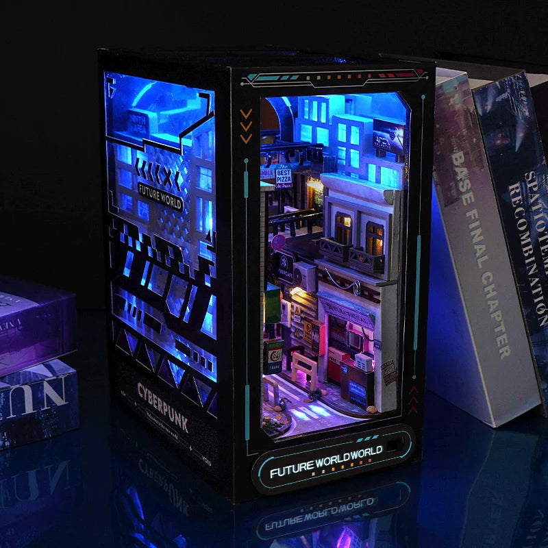 The Neon District – Cyberpunk 3D Cityscape Nook