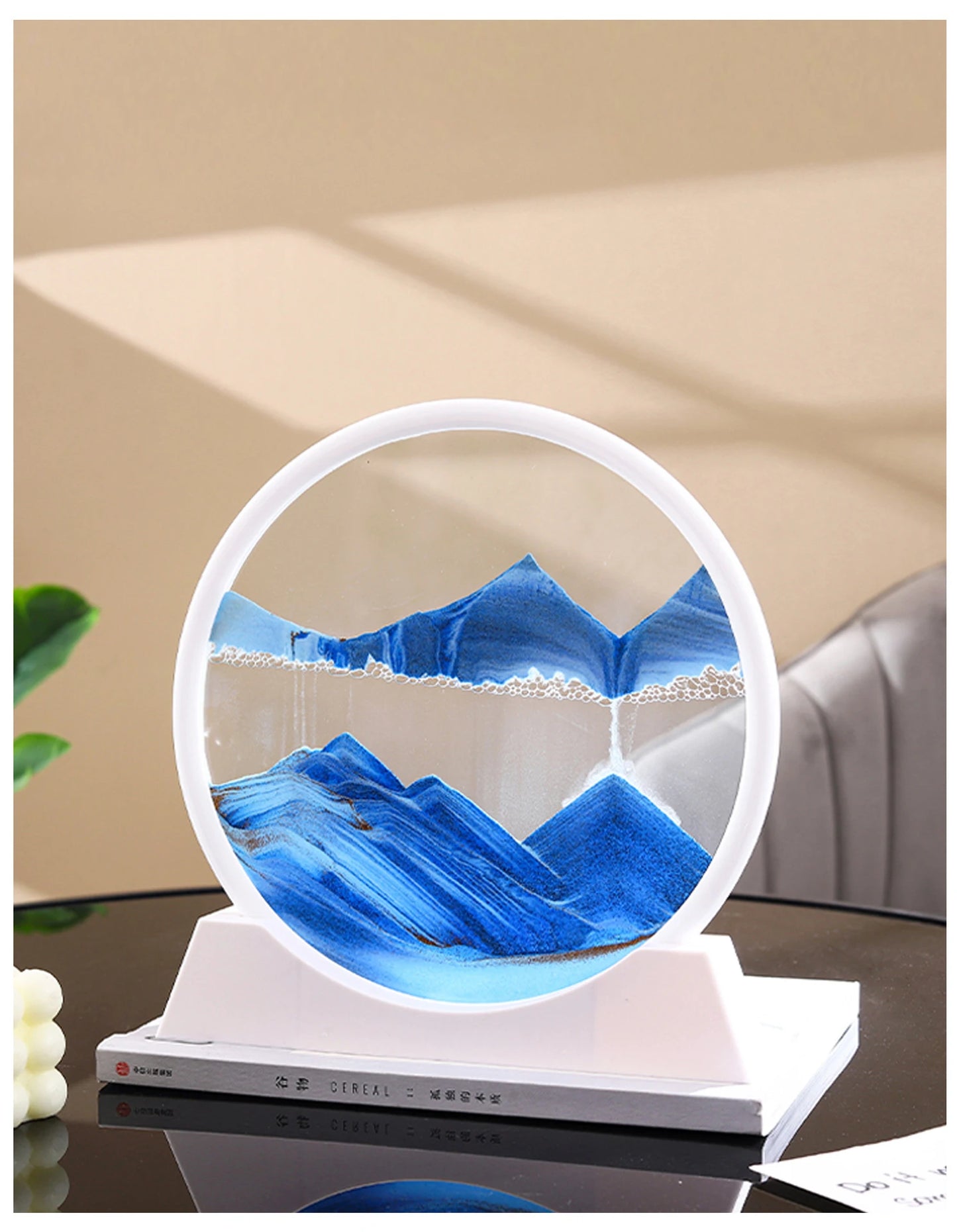 The Arctic Minimalist – Pure White Kinetic Art Frame