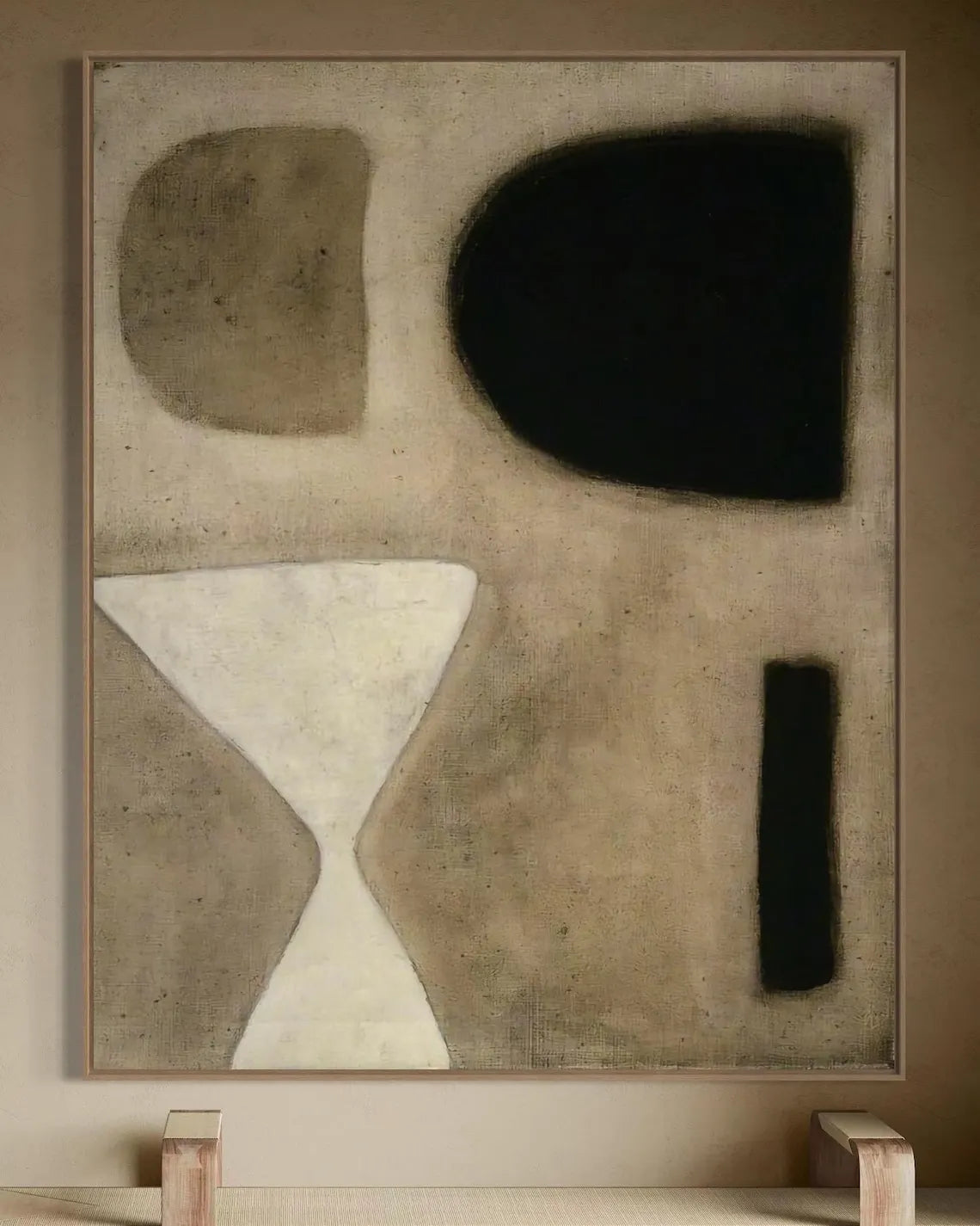 Fragments of Silence Series - Abstract Oil Painting on Canvas