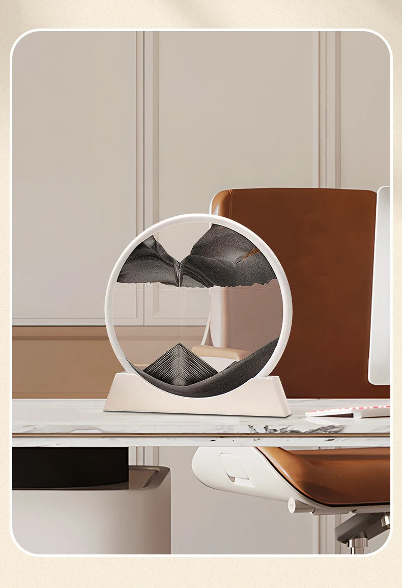 The Arctic Minimalist – Pure White Kinetic Art Frame