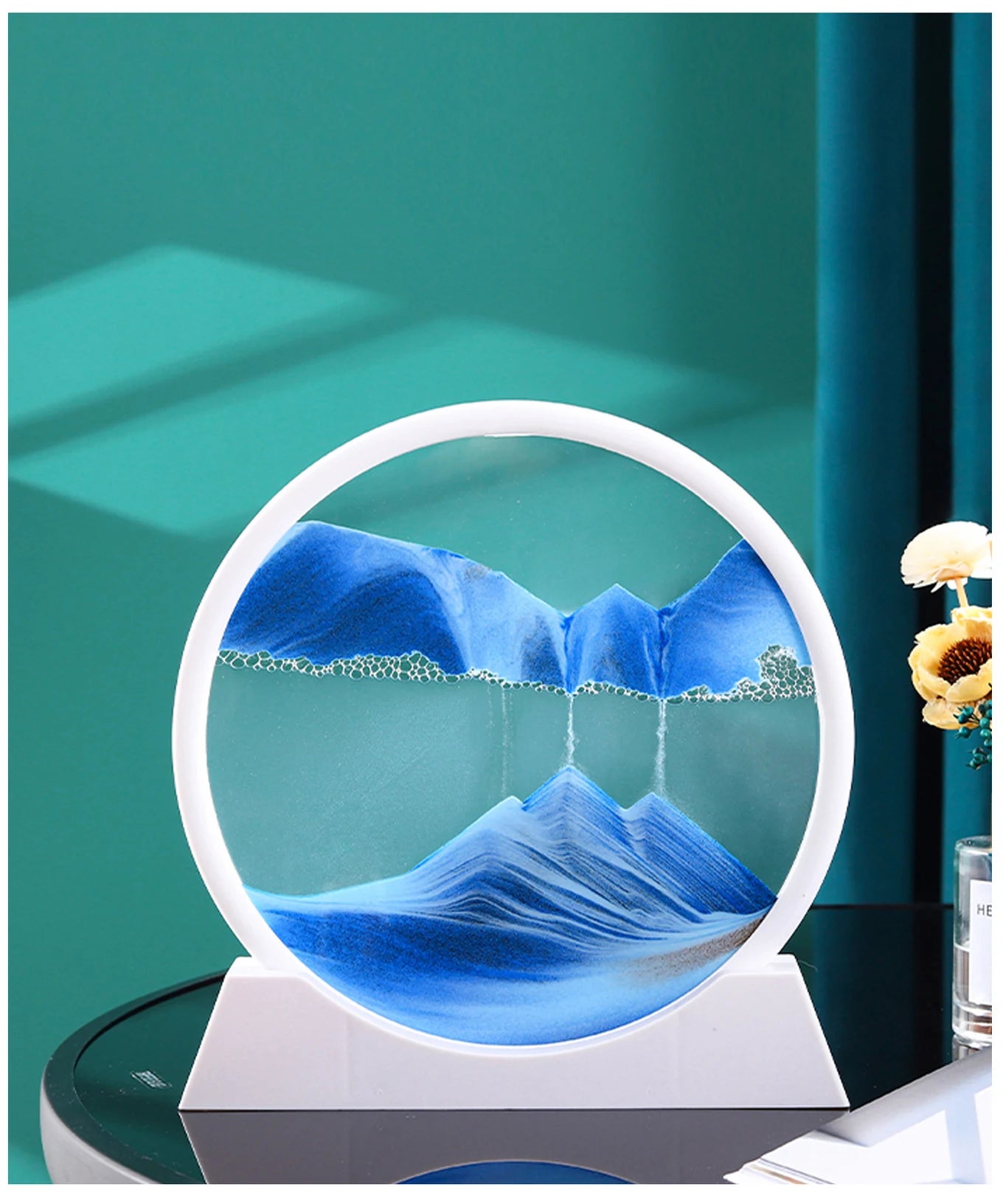 The Arctic Minimalist – Pure White Kinetic Art Frame