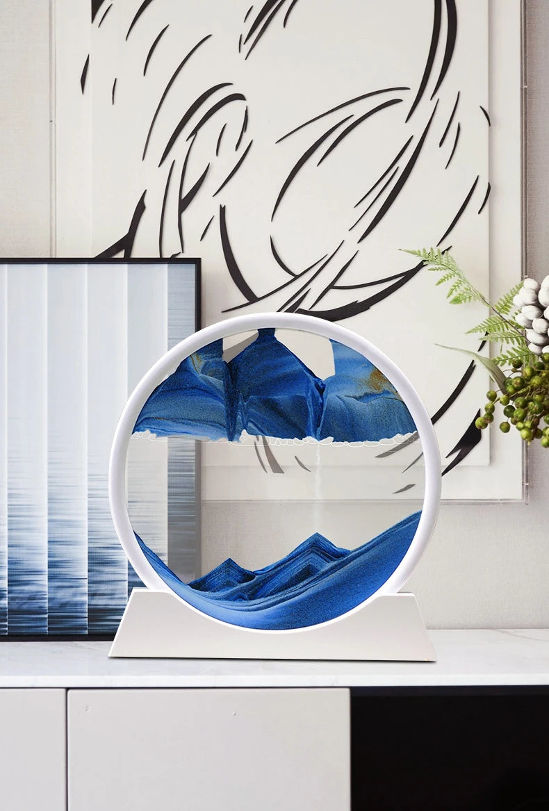 The Arctic Minimalist – Pure White Kinetic Art Frame