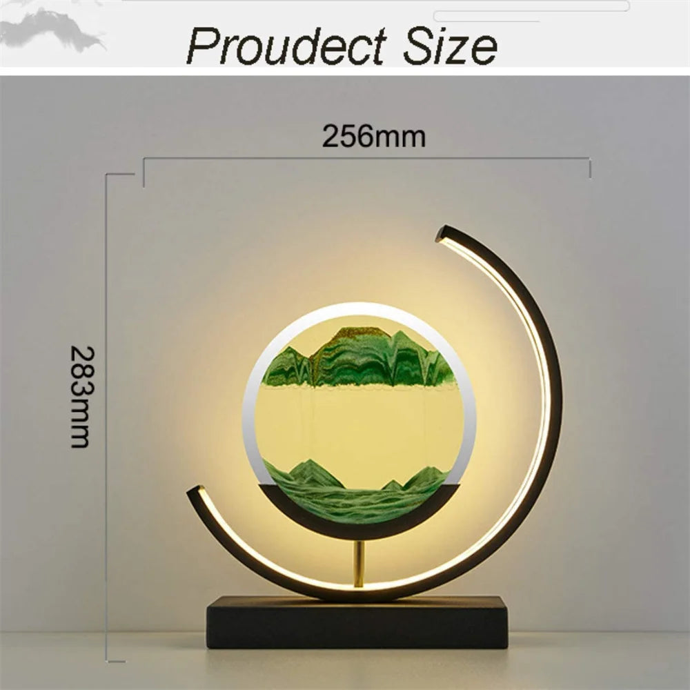 The Halo Ambient –  LED Kinetic Sand Lamp