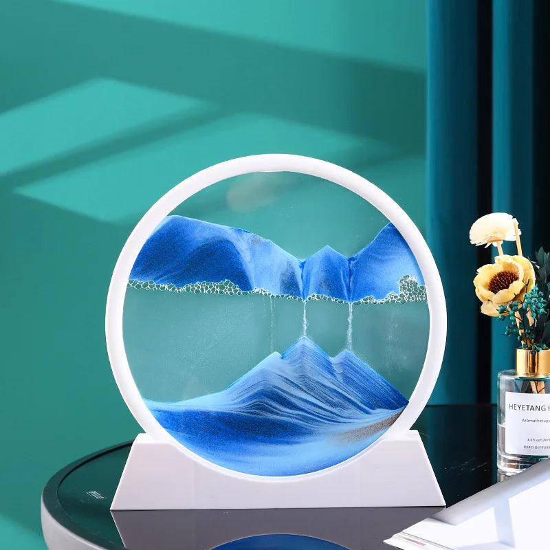 The Arctic Minimalist – Pure White Kinetic Art Frame