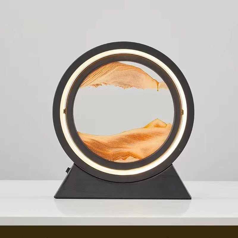 The Eclipse Lumina – Integrated Kinetic Sand Art & Mood Lamp