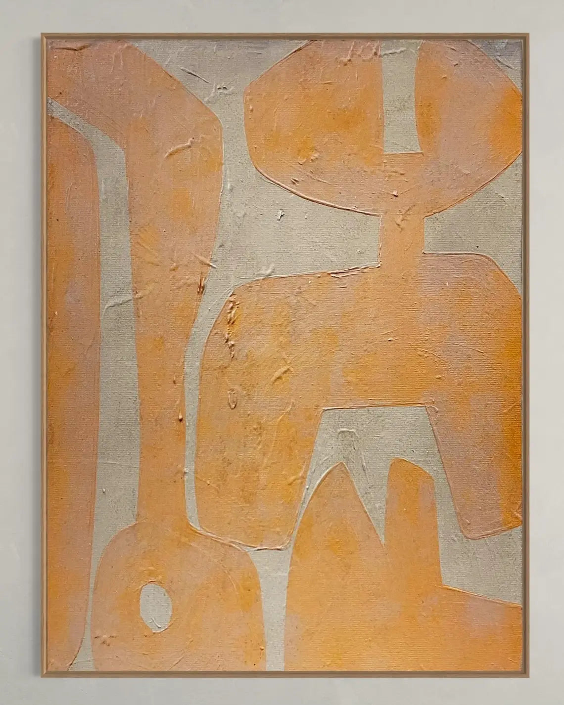Fragments of Silence Series - Abstract Oil Painting on Canvas