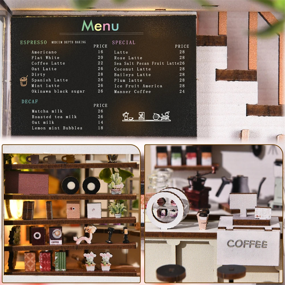 The Glasshouse Café – 3D Architectural DIY Miniature Kit
