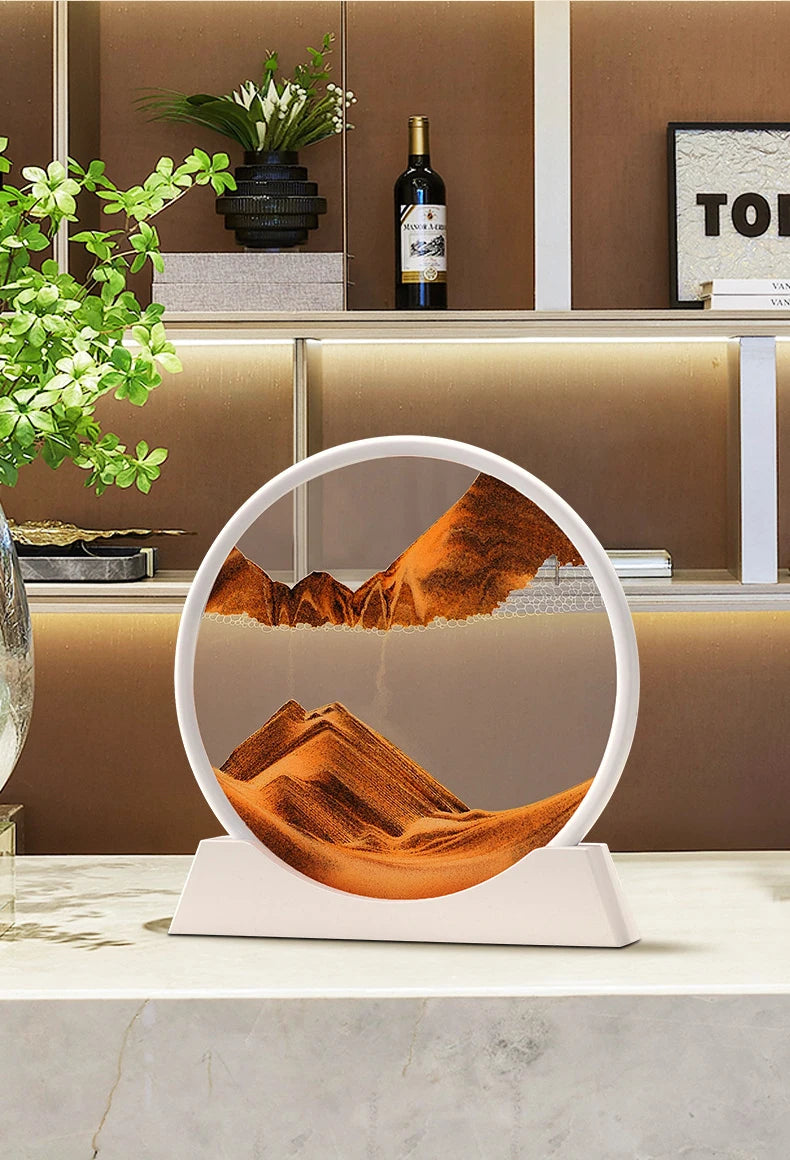 The Arctic Minimalist – Pure White Kinetic Art Frame