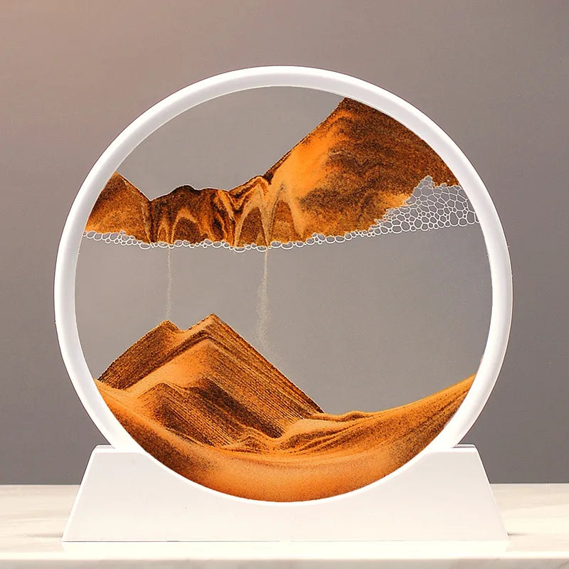 The Arctic Minimalist – Pure White Kinetic Art Frame