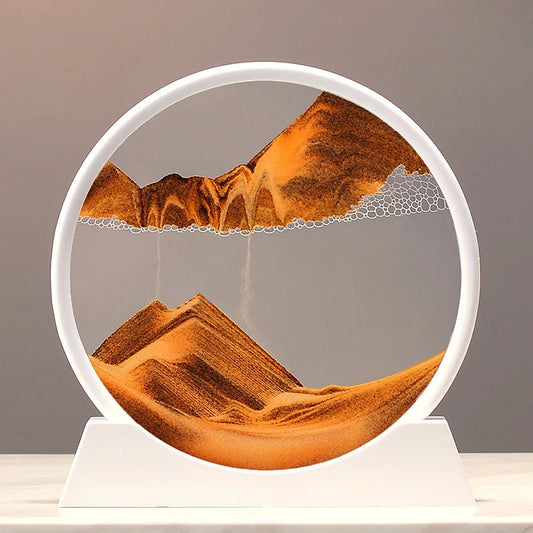 The Arctic Minimalist – Pure White Kinetic Art Frame