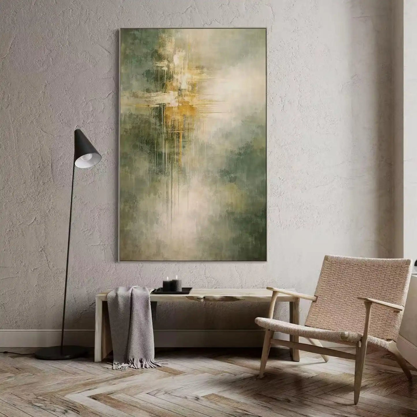 Ashes Into Color Series - Abstract Oil Painting on Canvas