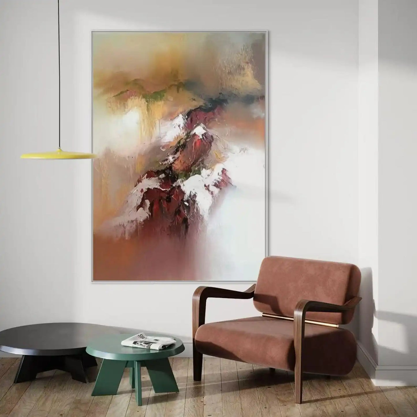 Ashes Into Color Series - Abstract Oil Painting on Canvas