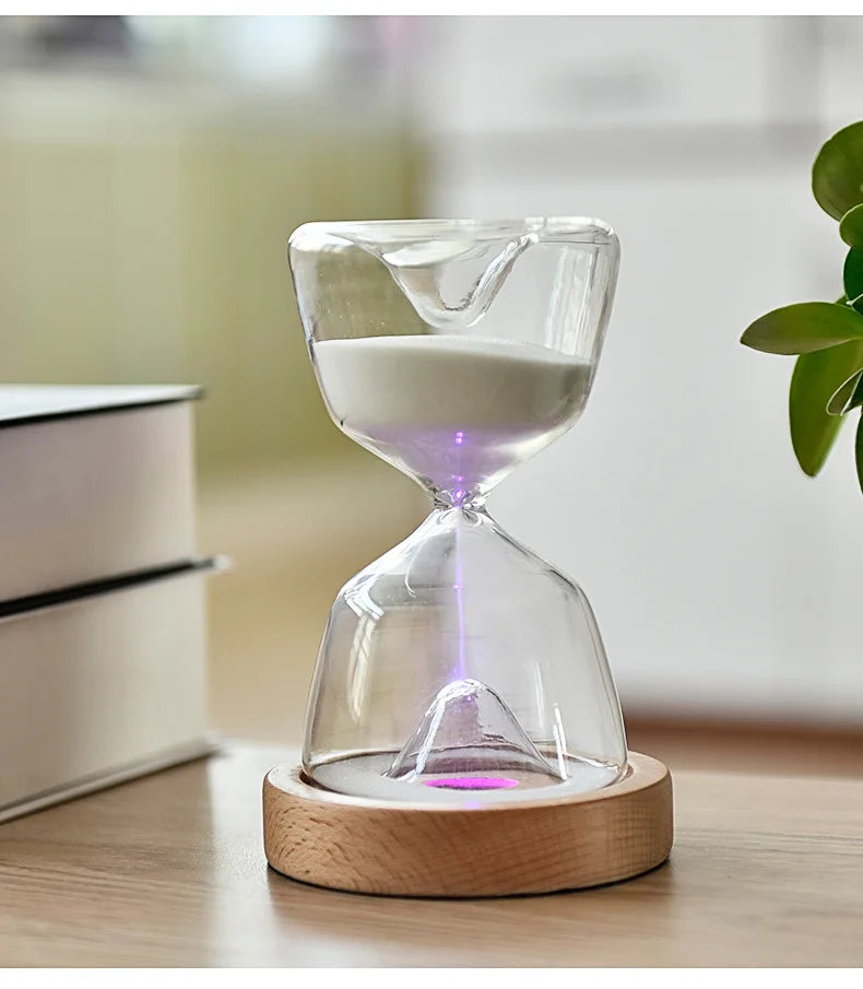 The Chronos Luminous Hourglass – Kinetic Sand Timer