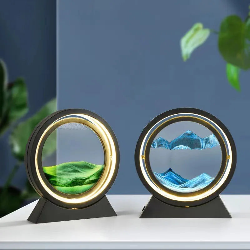 The Eclipse Lumina – Integrated Kinetic Sand Art & Mood Lamp