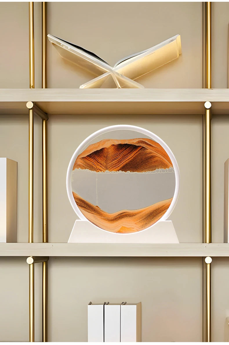 The Arctic Minimalist – Pure White Kinetic Art Frame