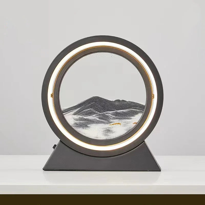 The Eclipse Lumina – Integrated Kinetic Sand Art & Mood Lamp