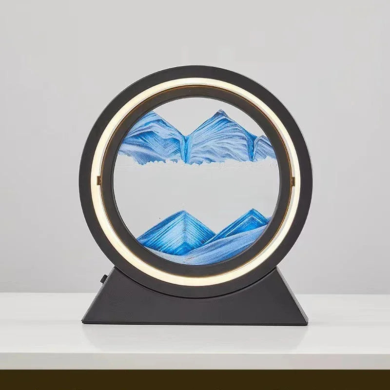 The Eclipse Lumina – Integrated Kinetic Sand Art & Mood Lamp