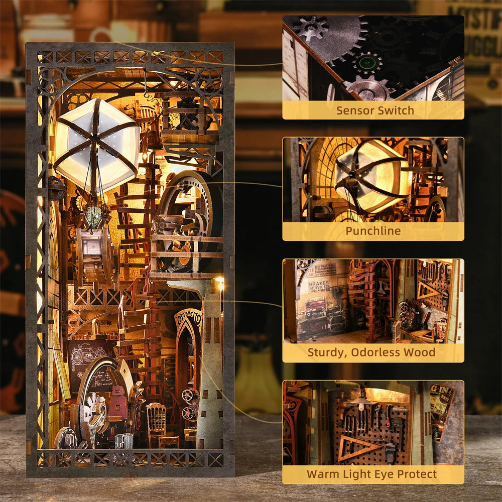 The Aeronaut’s Atelier – Steampunk 3D DIY Book Nook Kit