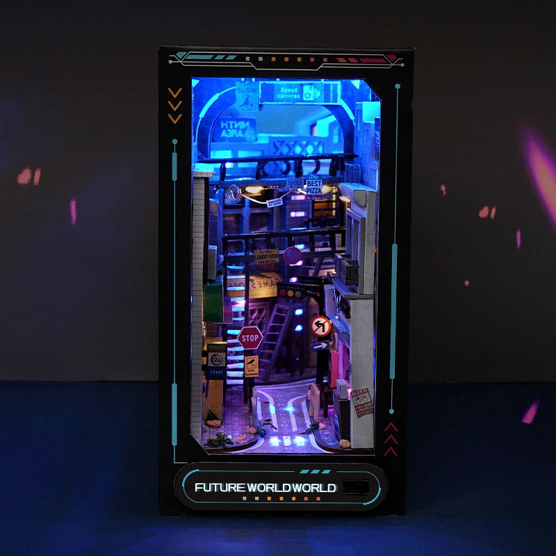 The Neon District – Cyberpunk 3D Cityscape Nook