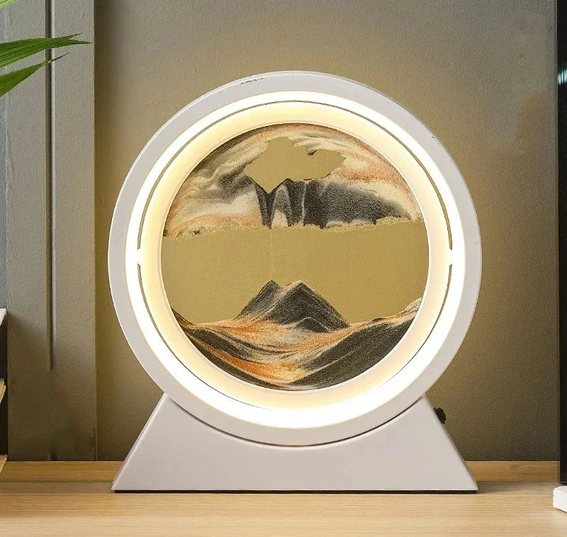 The Eclipse Lumina – Integrated Kinetic Sand Art & Mood Lamp