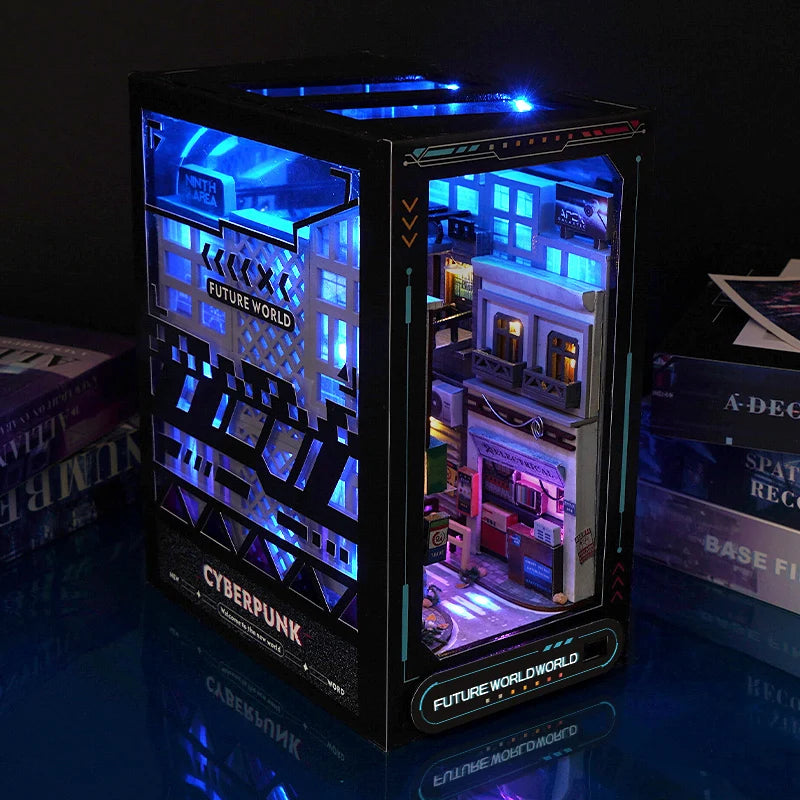 The Neon District – Cyberpunk 3D Cityscape Nook