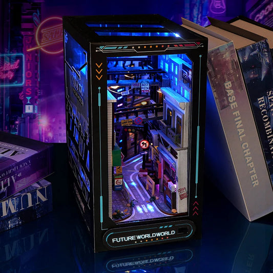 The Neon District – Cyberpunk 3D Cityscape Nook