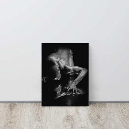 Introspection Black Canvas Print - Innovign Art