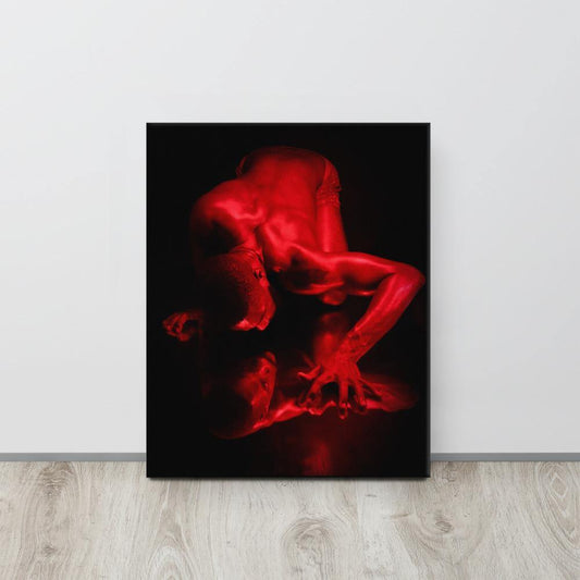 Introspection Red Canvas Print - Innovign Art