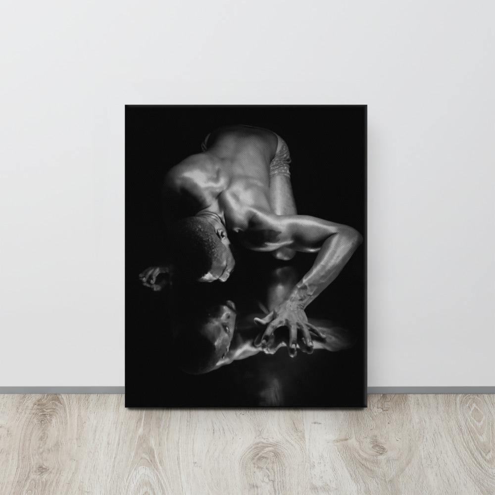 Introspection Black Canvas Print - Innovign Art