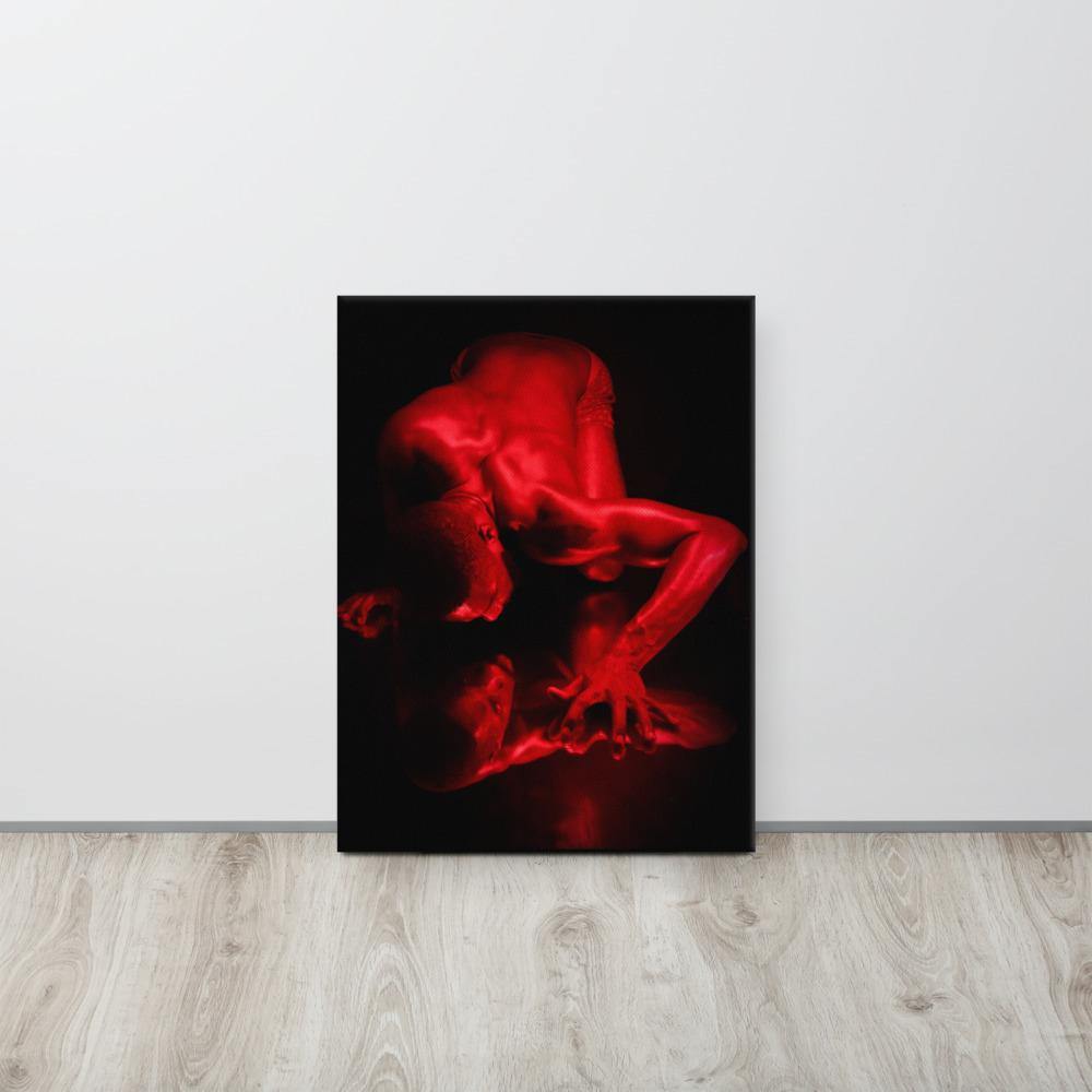Introspection Red Canvas Print - Innovign Art