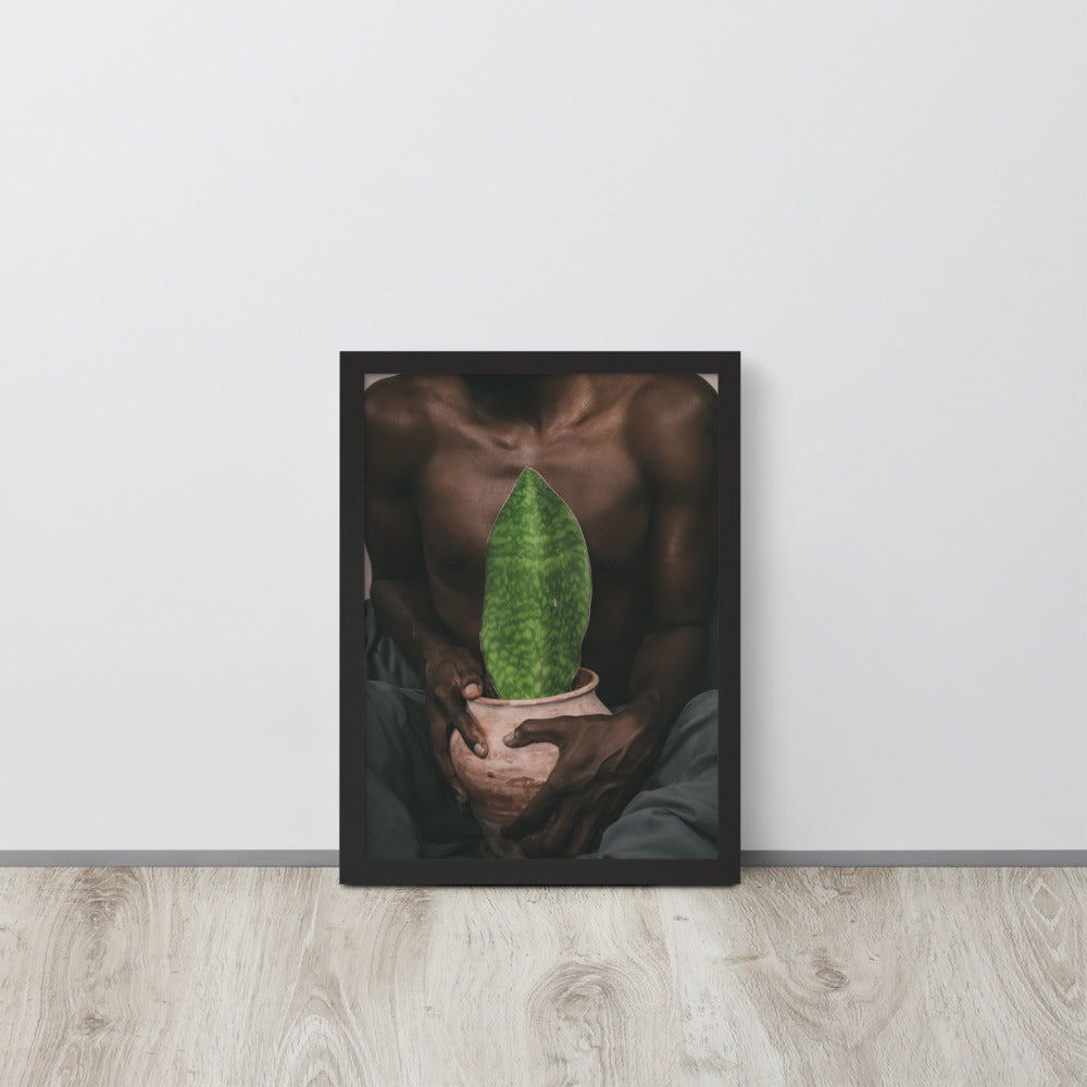 A Whale Fin's Cradle Framed poster