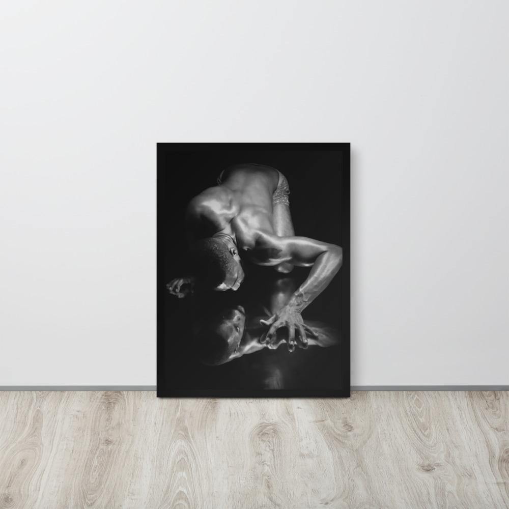 Introspection Black Framed poster - Innovign Art