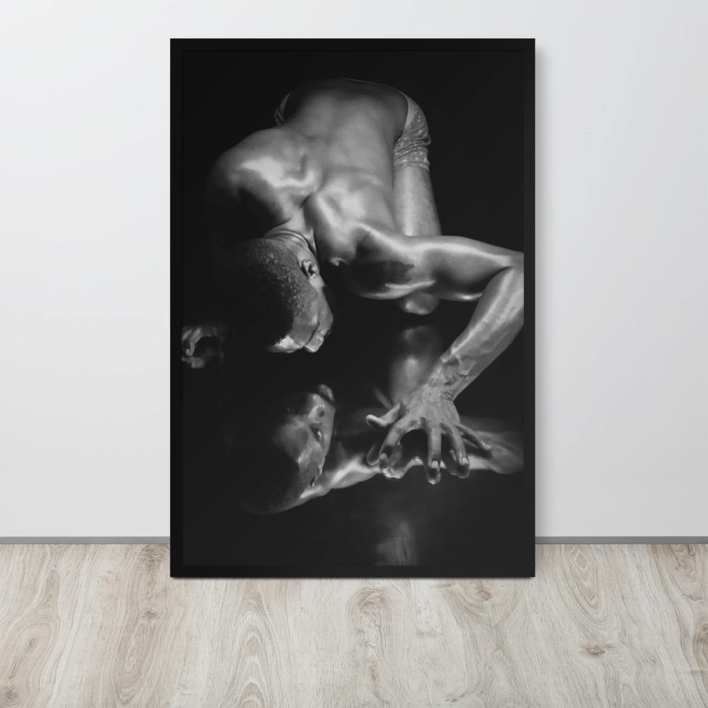 Introspection Black Framed poster - Innovign Art