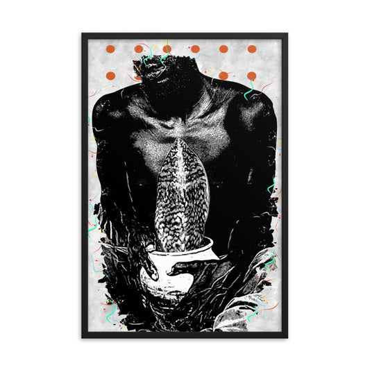 A Whale Fin's Cradle Pop Framed poster
