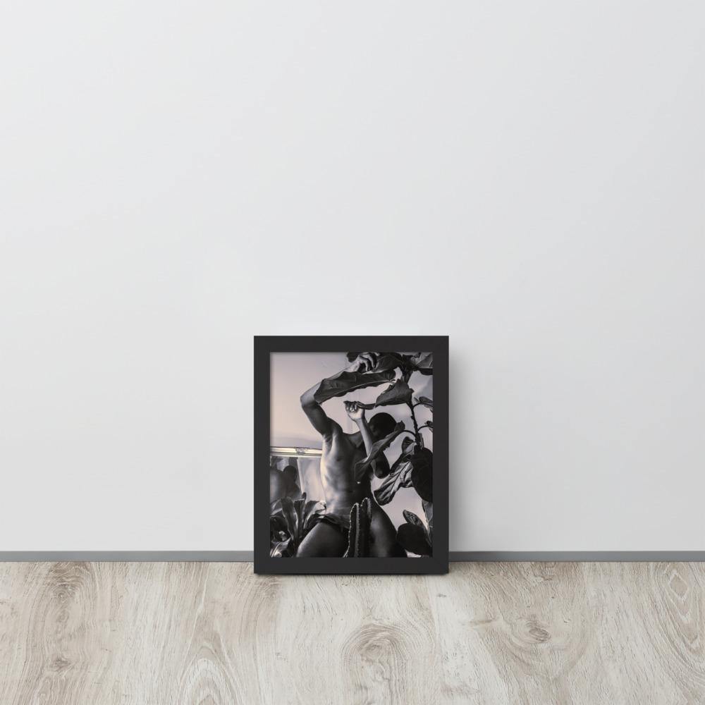 The Fiddler (Black & White) Framed poster - Innovign Art