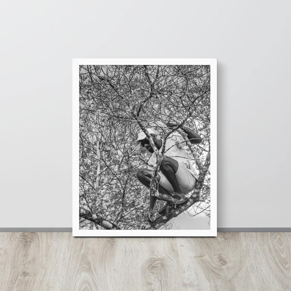 The Climber Framed poster - Innovign Art