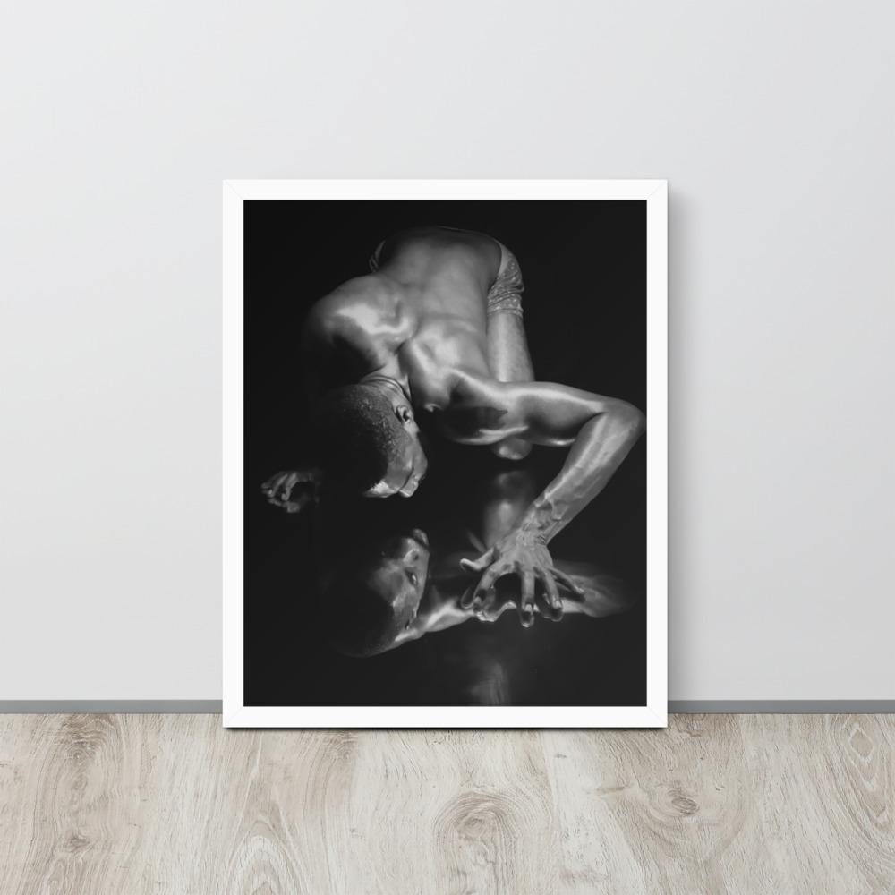 Introspection Black Framed poster - Innovign Art